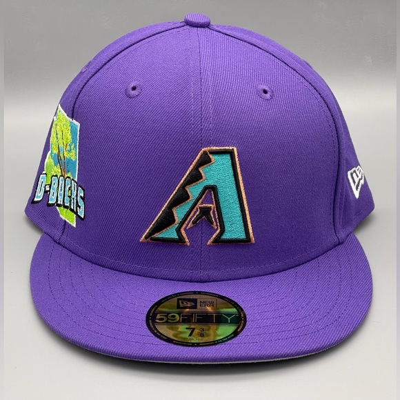Arizona Diamondbacks Stateview 59FIFTY Fitted Hat Purple 7 3/8 New Era $50 NEW - Picture 2 of 12